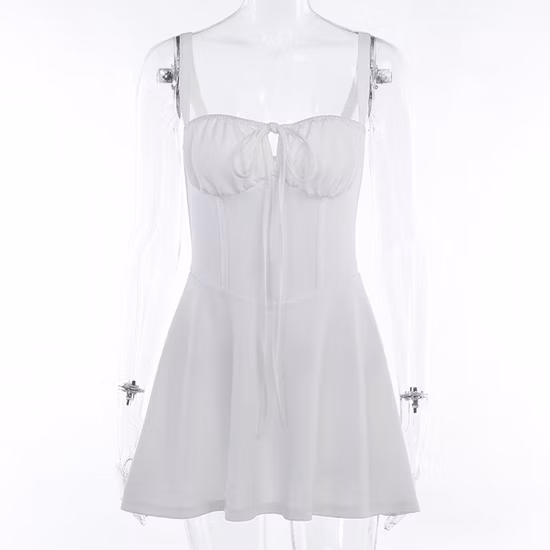 2022 Adjustable Shoulder Strap Bandage Mini Bodycon Slip Dress